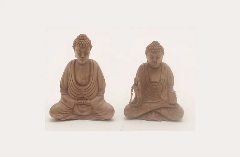 Meditating Buddha Pair