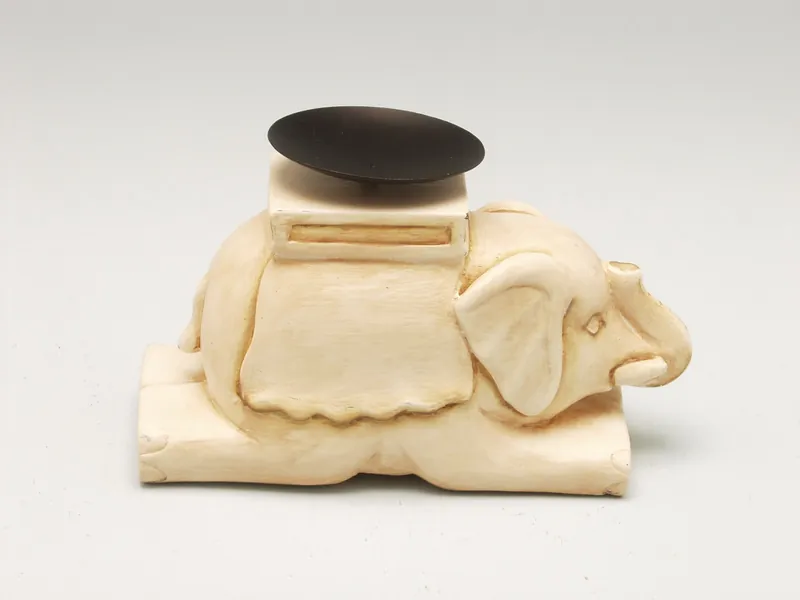 Resting Elephant Candle Holder