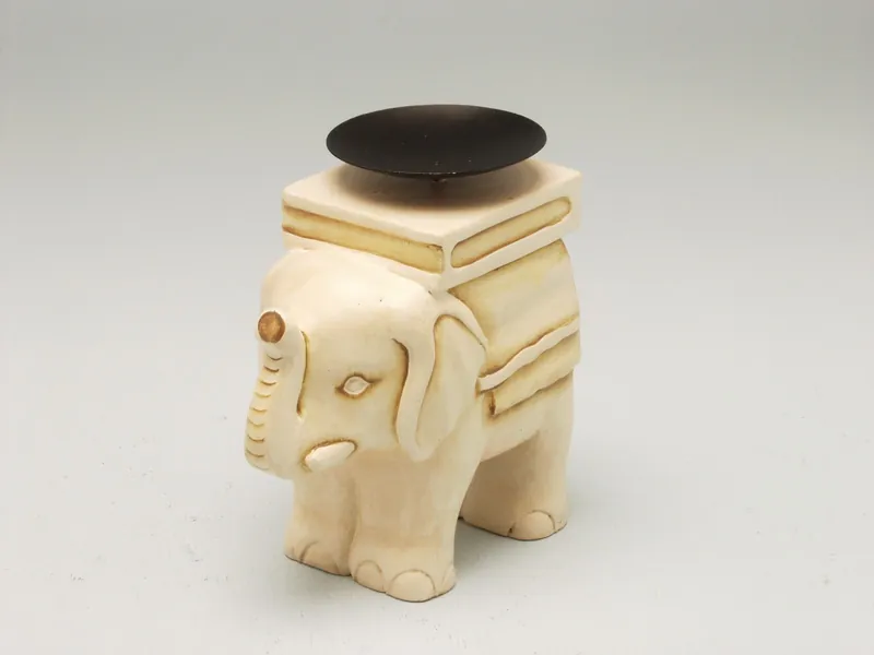 Standing Elephant Candle Holder